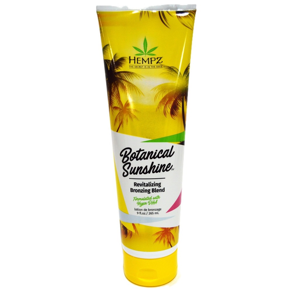Hempz Botanical Sunshine Revitalizing Bronzing Blend Lotion 9 Oz Vegan DHA